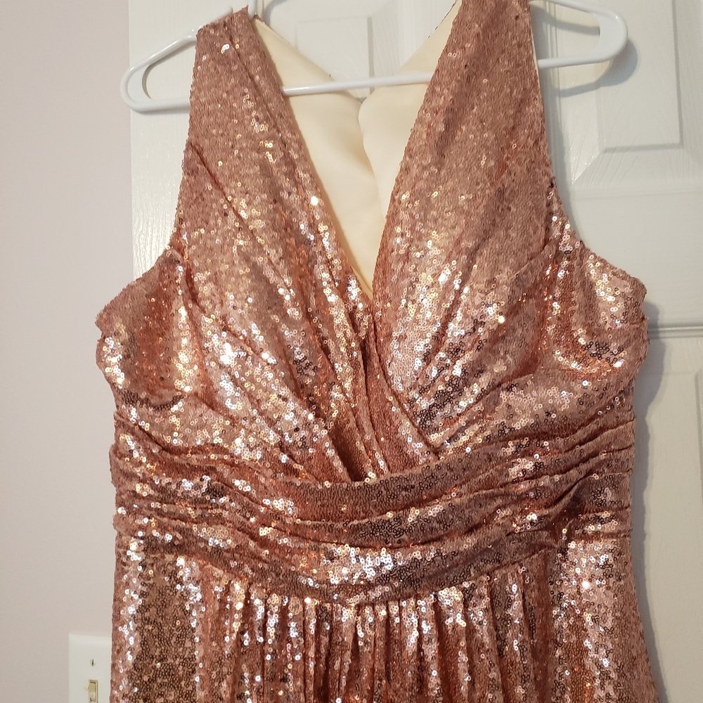 Rose Gold sparkling gown